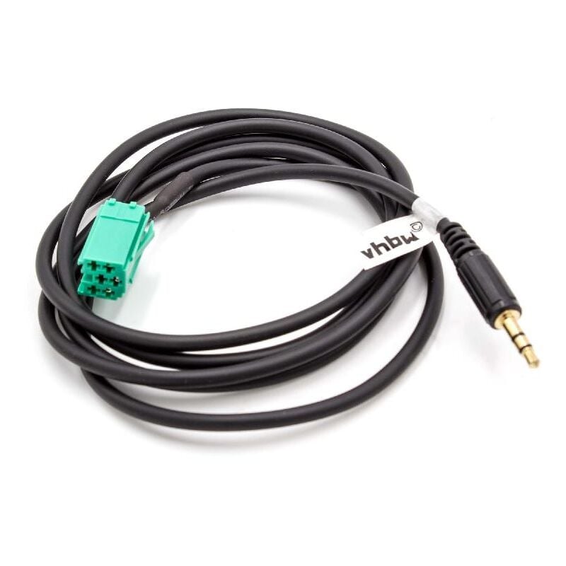 foto del prodotto vhbw cavo adattatore audio aux per autoradio 120 cm compatibile con smart dall anno di prod. 10 1998 cabriolet