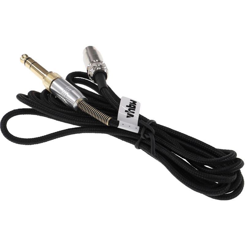 foto del prodotto vhbw cavo audio aux compatibile con akg k271 mk ii, k701, k702, k712 cuffie con jack da 3,5 mm a 6,3 mm, 2 m, nero