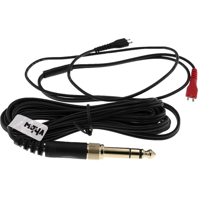 foto del prodotto vhbw cavo audio aux compatibile con sennheiser hd580, hd600, hd650, linear ii cuffie con jack da 3,5 mm a 6,3 mm, nero