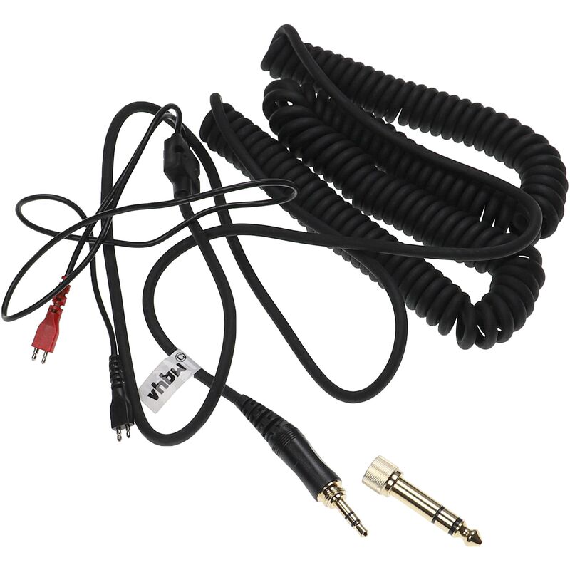 foto del prodotto vhbw cavo audio aux compatibile con sennheiser hd650, linear ii cuffie con jack da 3,5 mm a 6,3 mm, 1,5 4 m, nero