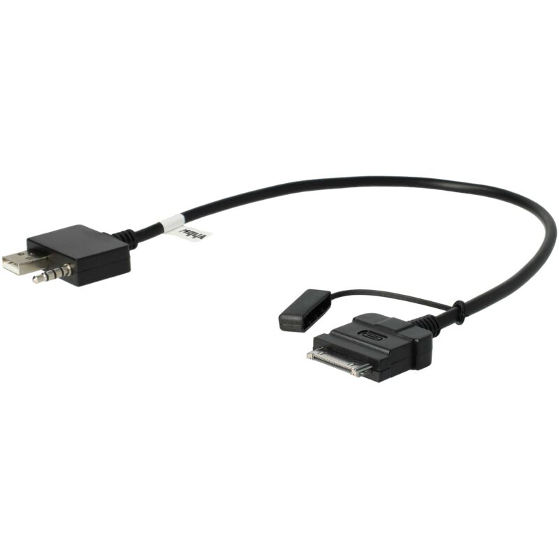 foto del prodotto vhbw cavo aux line in adattatore per autoradio compatibile con apple ipod modelli con attacco a 30 pin usb