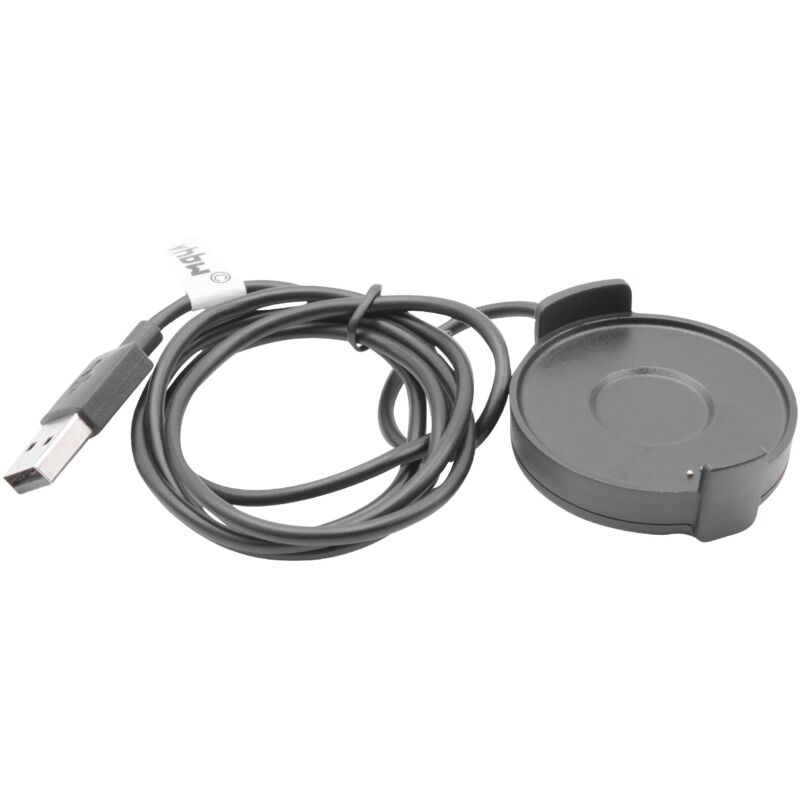 foto del prodotto vhbw cavo di alimentazione 94,5cm stazione di ricarica compatibile con mobvoi ticwatch pro smartwatch fitness tracker nero cavo di ricambio