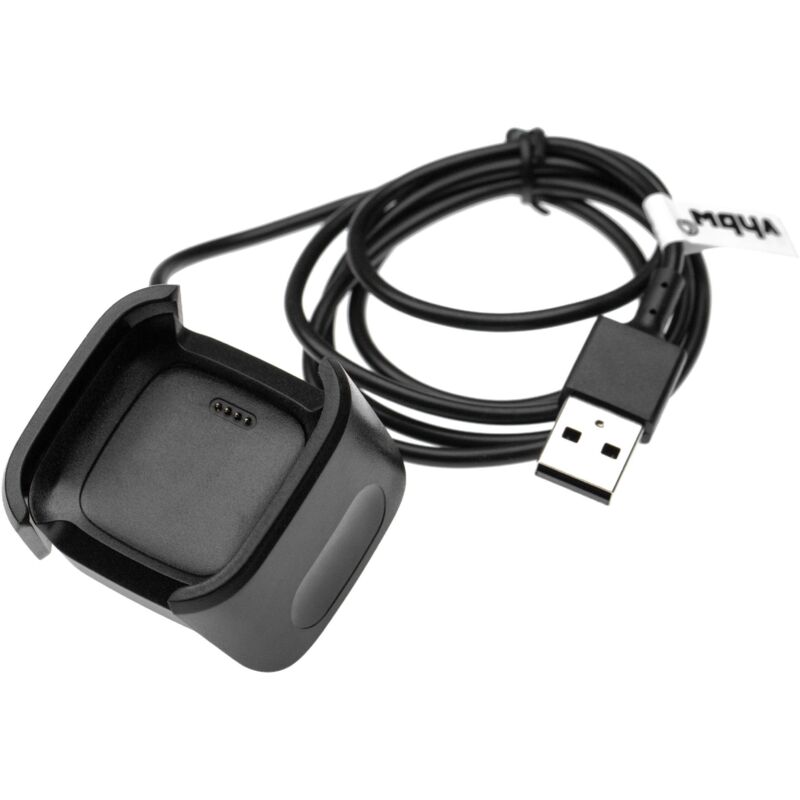 foto del prodotto vhbw cavo di alimentazione compatibile con fitbit versa, versa 2, versa lite smartwatch fitness tracker stazione di ricarica, nero