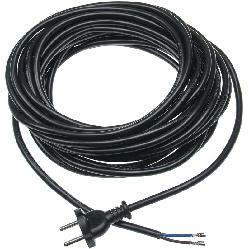 foto del prodotto vhbw cavo di alimentazione compatibile con sebo g1, dart3, dart2, g2, extra, felix, dart1, x1 aspirapolvere 10 m, 2000 w