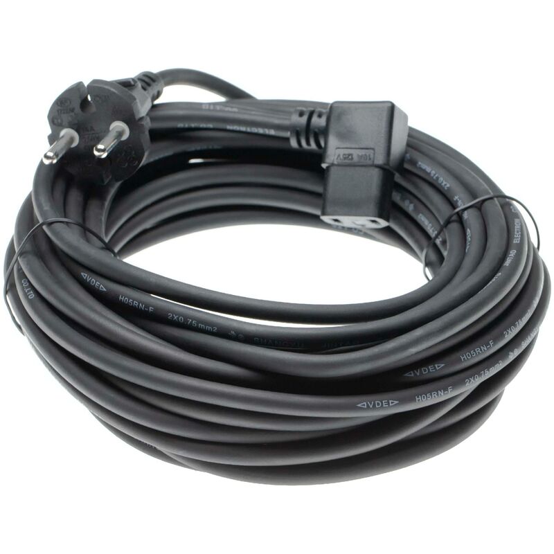 foto del prodotto vhbw cavo di alimentazione sostituisce sebo 501801er, 501801 per aspirapolvere 10 m