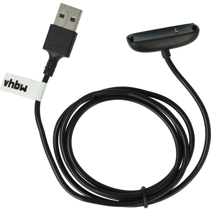 foto del prodotto vhbw cavo di alimentazione usb compatibile con fitbit ace 3 smartwatch tracker stazione di ricarica, nero, 100 cm