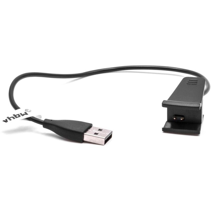 foto del prodotto vhbw cavo di alimentazione usb compatibile con fitbit ace, alta smartwatch tracker stazione di ricarica, nero, 25 cm