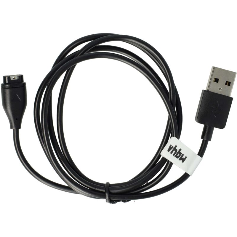 foto del prodotto vhbw cavo di alimentazione usb compatibile con garmin approach s62, approach s60 smartwatch tracker stazione di ricarica, nero, 100 cm