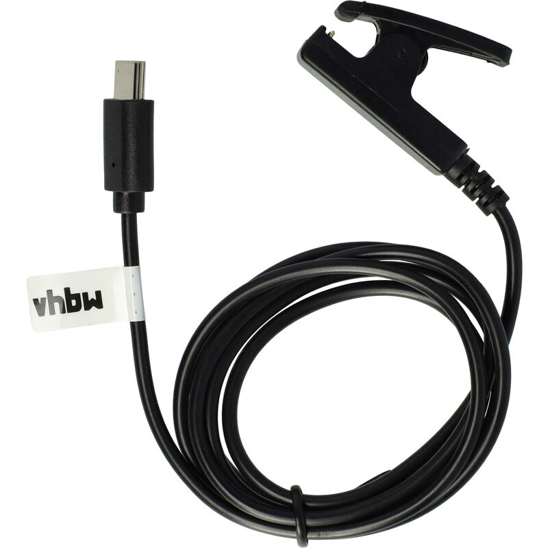 foto del prodotto vhbw cavo di alimentazione usb compatibile con garmin lily classic edition 010 02384 b2 smartwatch tracker stazione di ricarica, nero, 100 cm