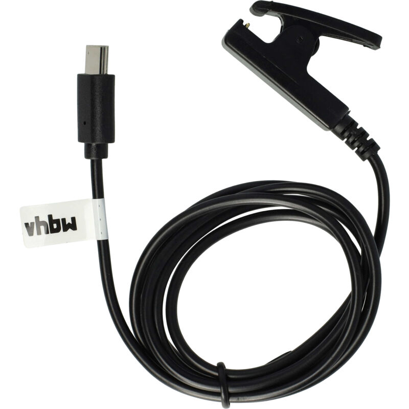 foto del prodotto vhbw cavo di alimentazione usb compatibile con garmin v vomove trend 010 02665 01 smartwatch tracker stazione di ricarica, nero, 100 cm