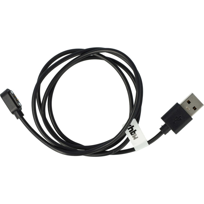 foto del prodotto vhbw cavo di alimentazione usb compatibile con umidigi uwatch 3 smartwatch tracker stazione di ricarica, nero, 100 cm