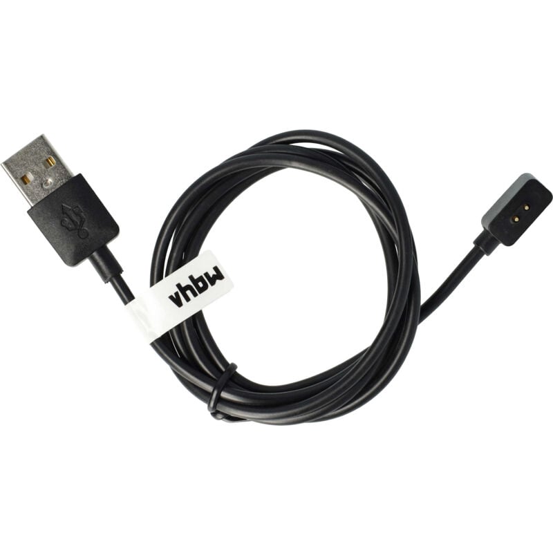 foto del prodotto vhbw cavo di alimentazione usb compatibile con xiaomi redmi band 2, mi band 8 smartwatch tracker stazione di ricarica, nero, 100 cm