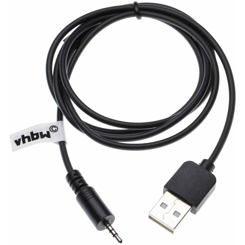 foto del prodotto vhbw cavo di ricarica con jack usb compatibile con jbl synchros e50bt, e50, e40bt, e40, j56, j56bt cuffie da presa usb a aux nuova versione