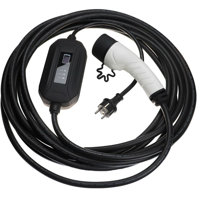foto del prodotto vhbw cavo di ricarica tipo 2 a spina tedesca tipo f compatibile con land rover range rover velar phev auto elettrica monofase 16 a 3,5 kw 10 m