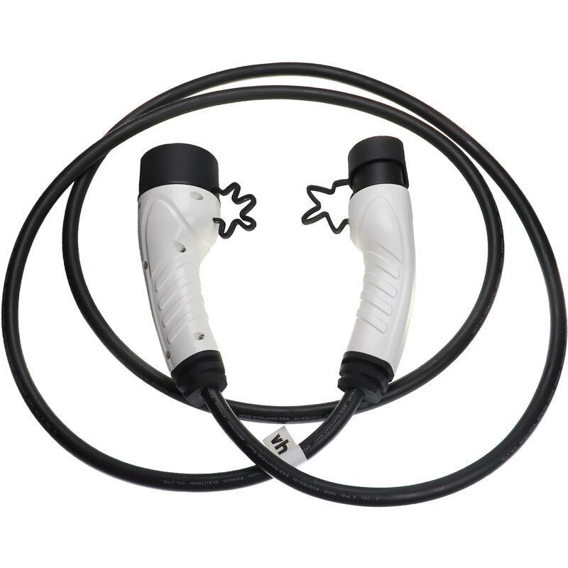 foto del prodotto vhbw cavo di ricarica tipo 2 tipo 2 compatibile con ds 4 e tense 225 auto elettrica monofase 16 a 3,5 kw 3 m