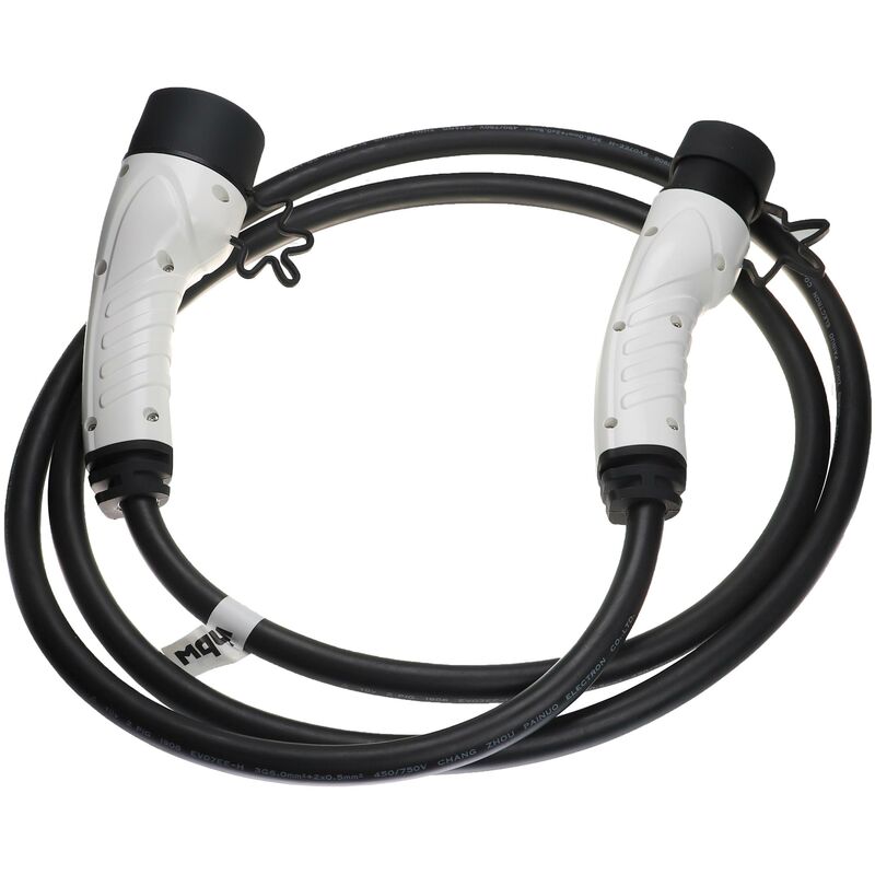 foto del prodotto vhbw cavo di ricarica tipo 2 tipo 2 compatibile con ds automobile ds 3, ds 4, ds 7, ds 9 auto elettrica monofase 32 a 7 kw 3 m
