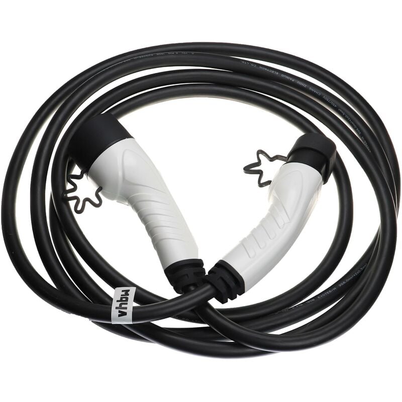 foto del prodotto vhbw cavo di ricarica tipo 2 tipo 2 compatibile con ds automobile ds 3, ds 4, ds 7, ds 9 auto elettrica monofase 32 a 7 kw 5 m