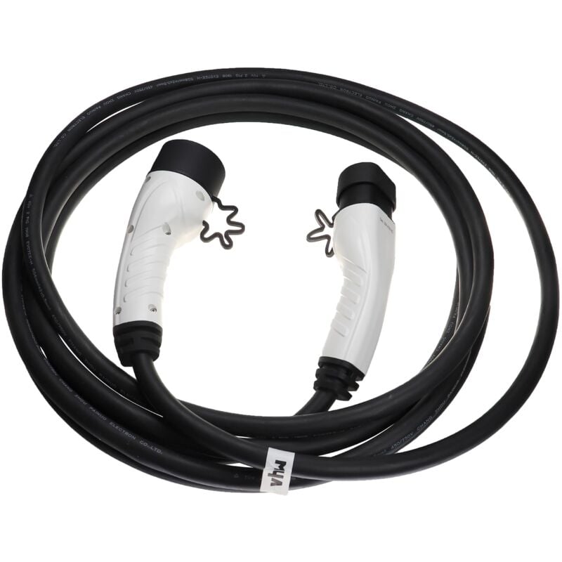 foto del prodotto vhbw cavo di ricarica tipo 2 tipo 2 compatibile con fiat grande panda auto elettrica trifase 32 a 22 kw 7 m