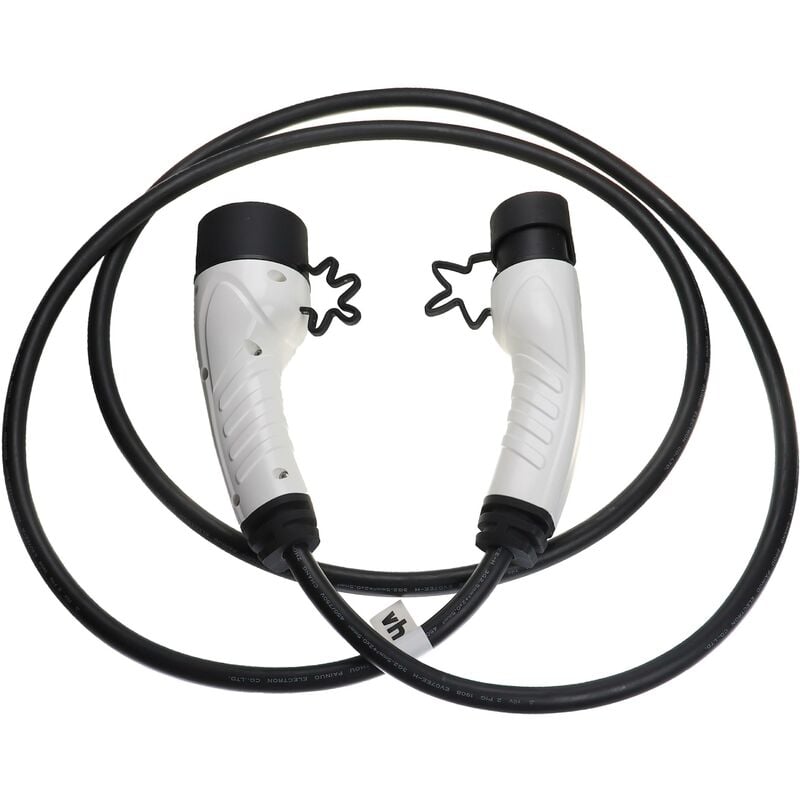 foto del prodotto vhbw cavo di ricarica tipo 2 tipo 2 compatibile con hyundai santa fe, ioniq 6, kona auto elettrica monofase 16 a 3,5 kw 3 m