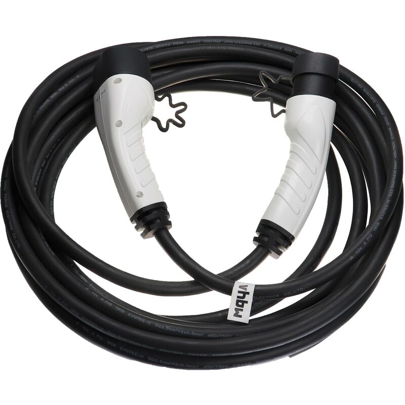 foto del prodotto vhbw cavo di ricarica tipo 2 tipo 2 compatibile con hyundai santa fe, santa fe phev, kona auto elettrica trifase 16 a 11 kw 10 m