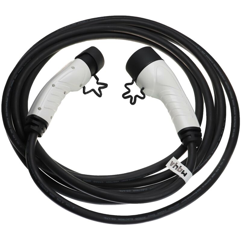 foto del prodotto vhbw cavo di ricarica tipo 2 tipo 2 compatibile con jaguar f pace phev, e pace phev, e pace auto elettrica trifase 16 a 11 kw 7 m