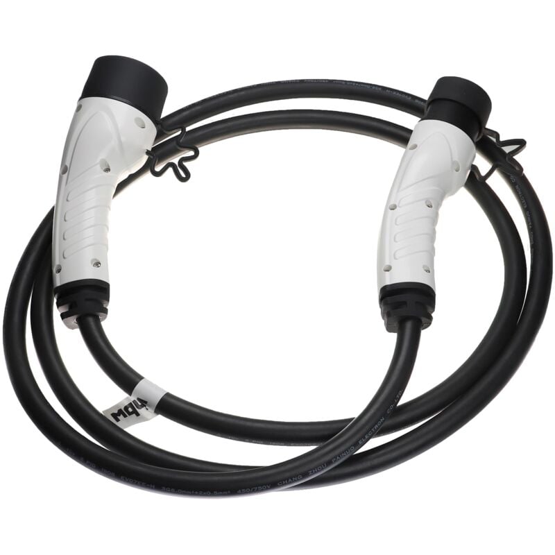foto del prodotto vhbw cavo di ricarica tipo 2 tipo 2 compatibile con mercedes benz b250e, a250e, c300de auto elettrica monofase 32 a 7 kw 3 m
