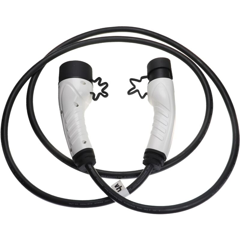 foto del prodotto vhbw cavo di ricarica tipo 2 tipo 2 compatibile con volkswagen auto elettrica monofase 16 a 3,5 kw 3 m