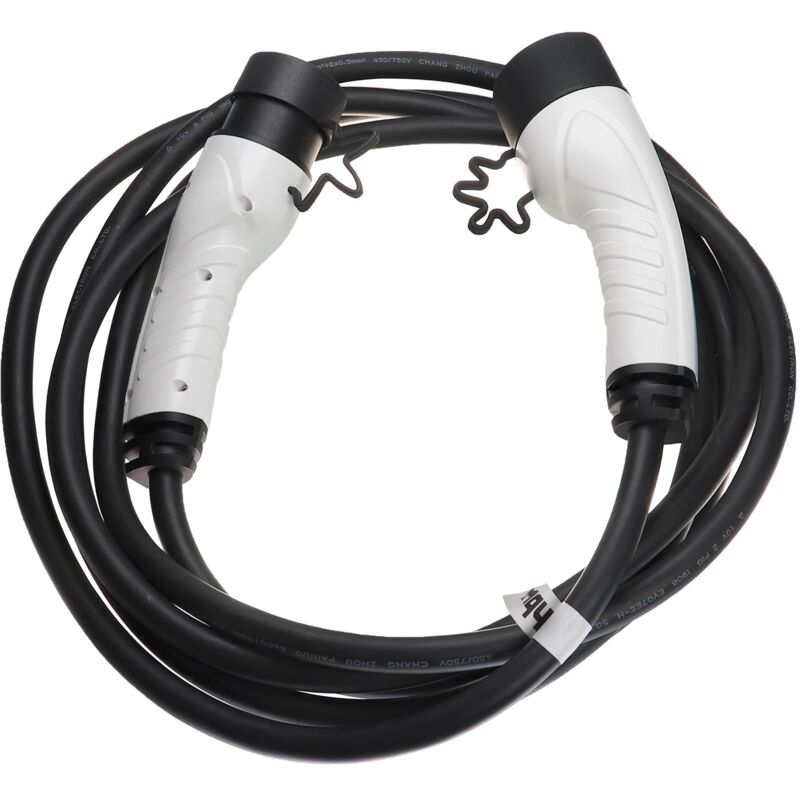 foto del prodotto vhbw cavo di ricarica tipo 2 tipo 2 compatibile con volkswagen auto elettrica trifase 16 a 11 kw 5 m