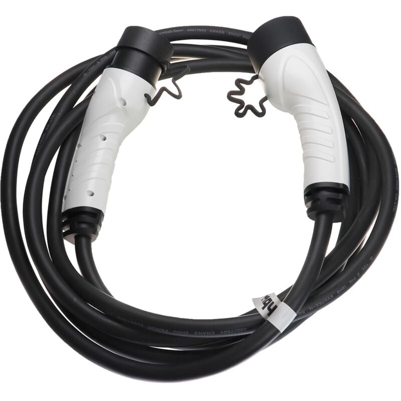 foto del prodotto vhbw cavo di ricarica tipo 2 tipo 2 compatibile con vw arteon ehybrid, golf gte, golf etsi auto elettrica trifase 16 a 11 kw 5 m