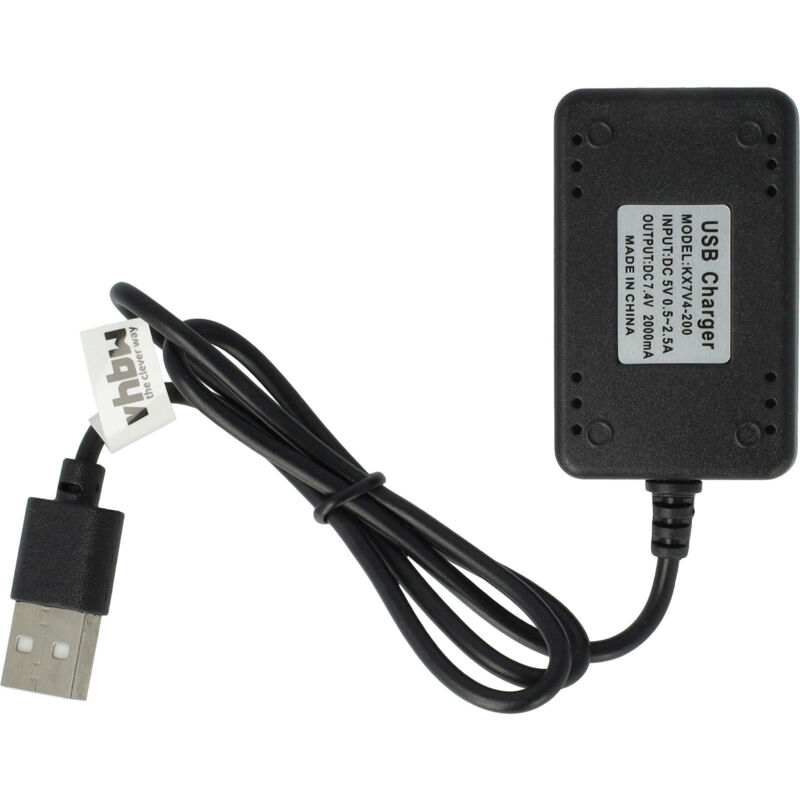 foto del prodotto vhbw cavo di ricarica usb compatibile con feiyue fy03 eagle 3 batterie rc, battery pack per modellismo rc 55 cm 7.4v, 2a