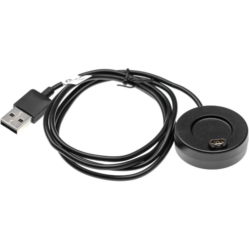 foto del prodotto vhbw cavo di ricarica usb compatibile con garmin d2 charlie smartwatch tracker stazione di ricarica, nero, 100 cm