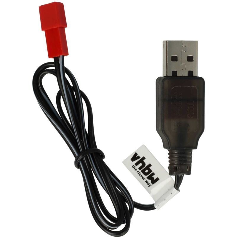 foto del prodotto vhbw cavo di ricarica usb per batterie rc con attacco jst, battery pack per modellismo rc 60 cm 3,6 v
