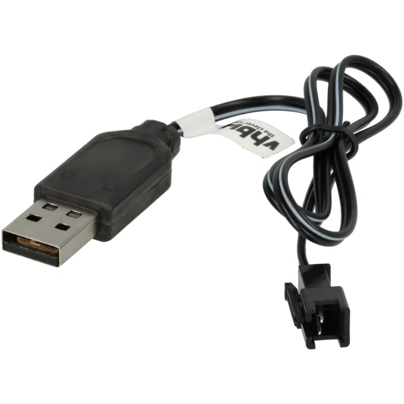 foto del prodotto vhbw cavo di ricarica usb per batterie rc con attacco sm 2p, battery pack per modellismo rc 60 cm 3,6 v