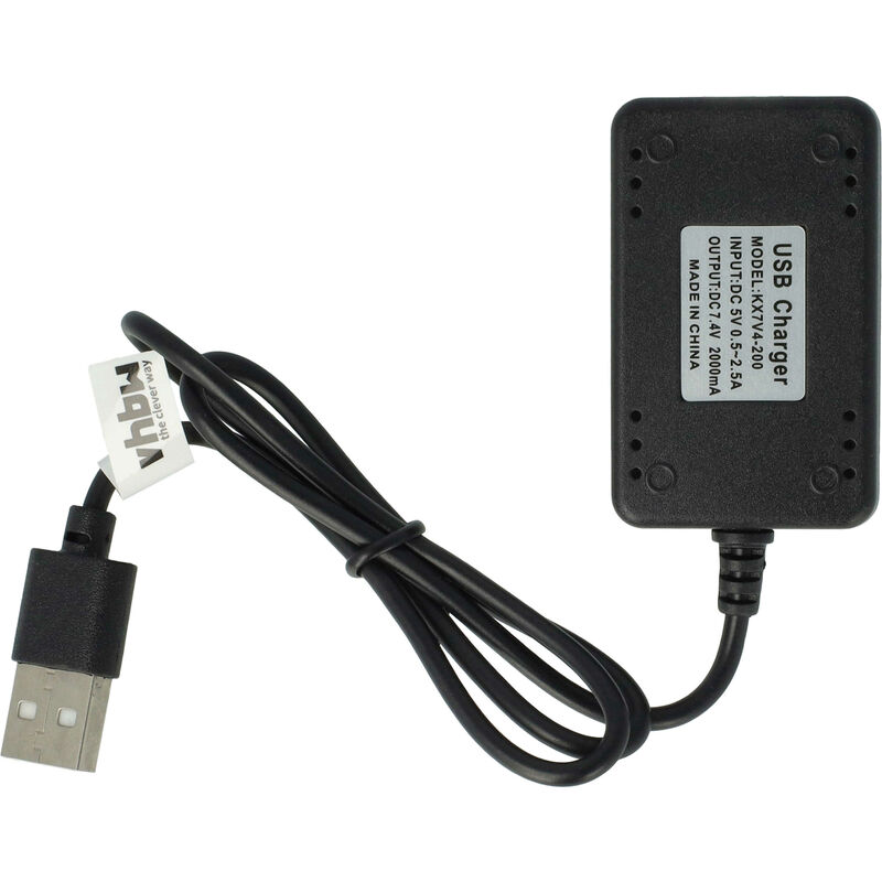 foto del prodotto vhbw cavo di ricarica usb sostituisce lj 0740500e per batterie rc, battery pack per modellismo rc 55 cm 7.4v, 2a