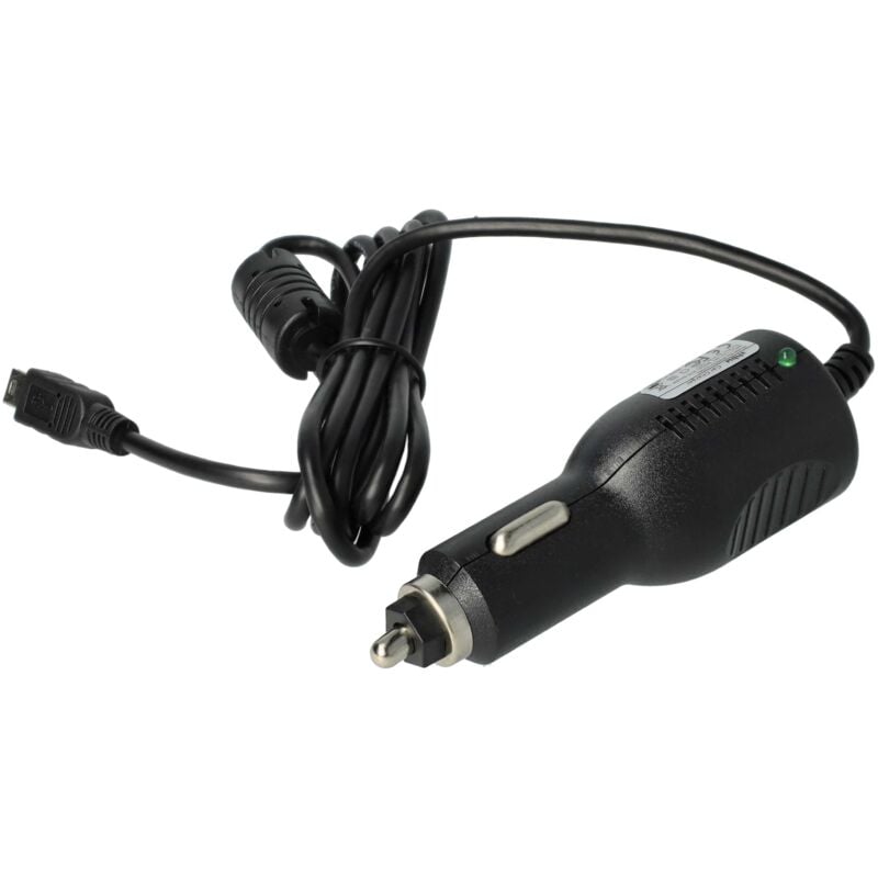 foto del prodotto vhbw cavo ricarica da auto per dispositivi di navigazione con collegamento mini usb con integrato ricevitore tmc per garmin n vi