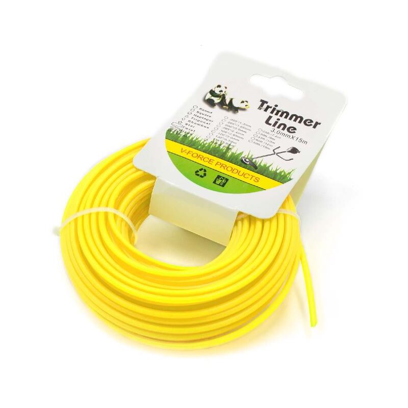 foto del prodotto vhbw filo falciante universale compatibile con tagliaerba, decespugliatore filo di ricambio, giallo, 3 mm x 15 m, rotondo