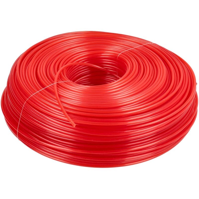 foto del prodotto vhbw filo falciante universale per tagliaerba, decespugliatore filo di ricambio, rosso, 2 mm x 100 m, rotondo