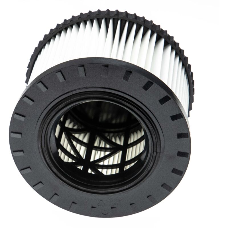 foto del prodotto vhbw filtro compatibile con dewalt dwv010 typ 2, dwv012 typ 2, dwv902m l typ 2, dwv900 01l aspirapolvere filtro hepa nero bianco