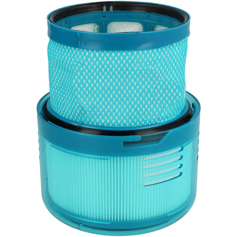 foto del prodotto vhbw filtro compatibile con dyson gen5detect serie, absolute aspirapolvere filtro aria di scarico, turchese bianco