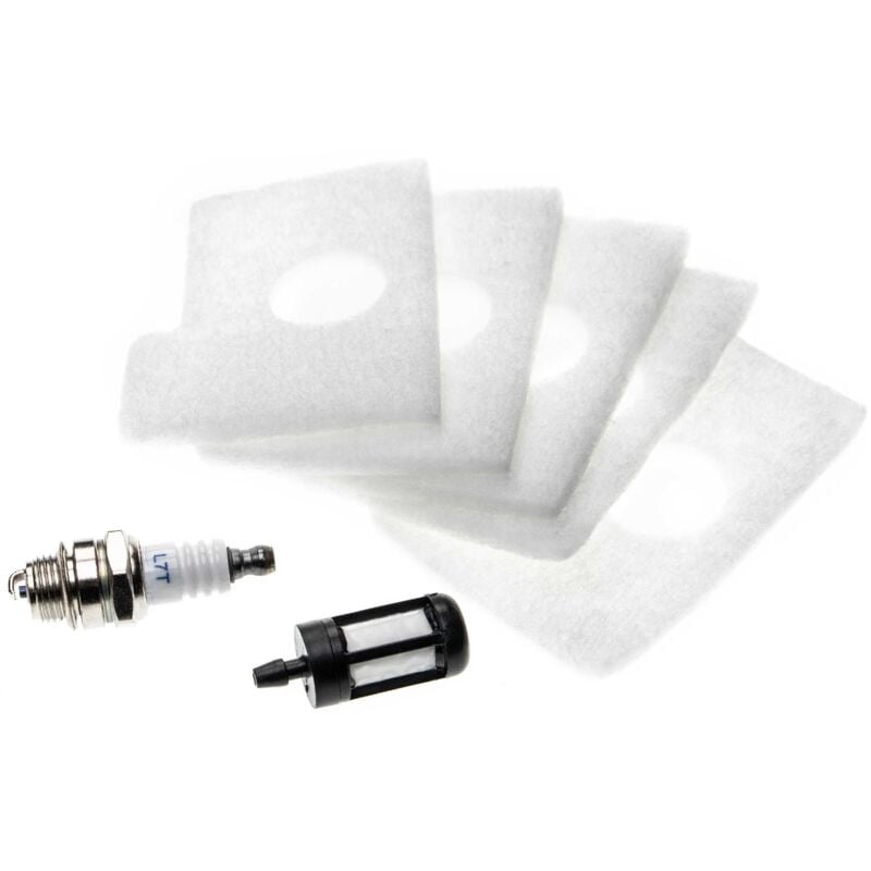 foto del prodotto vhbw filtro dell aria, filtro carburante, candela compatibile con stihl ms 170, ms 180, 017, 018, ms 180 c motosega set di manutenzione