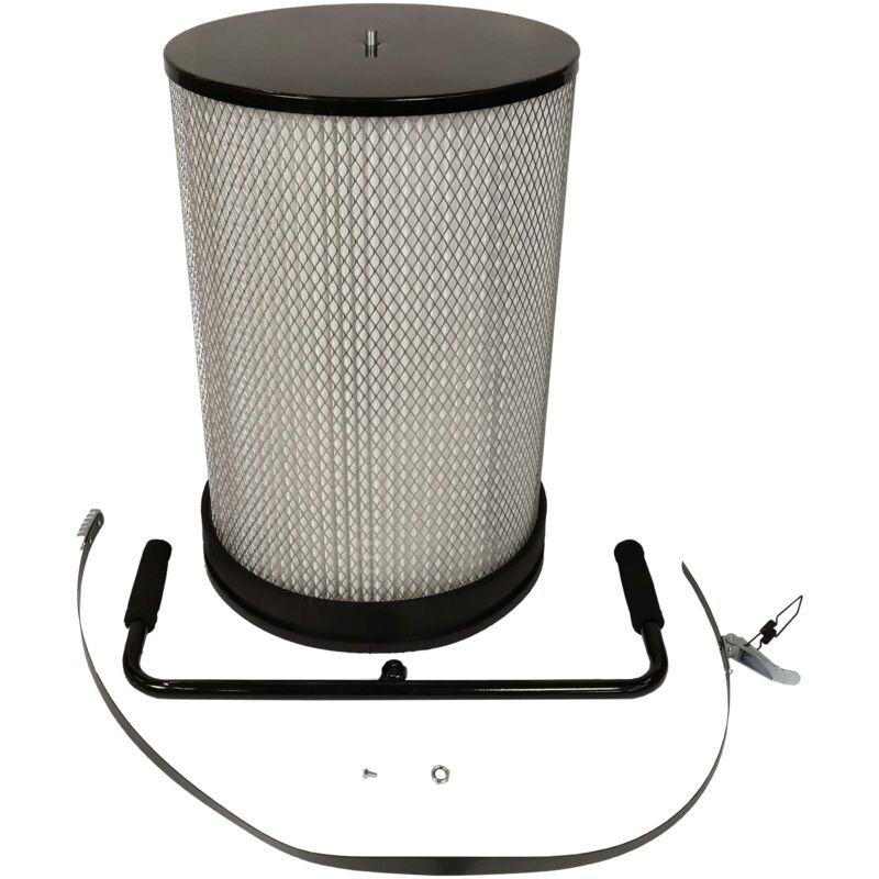 foto del prodotto vhbw filtro per polveri sottili sostituisce hbm 7427 e model 1 per impianto di aspirazione cartuccia filtrante con spazzola per la pulizia