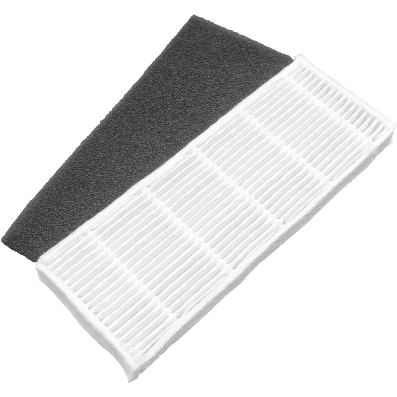 foto del prodotto vhbw filtro polveri fini sostituisce ecovacs d s762 per robot aspirapolvere filtro dell aria, nero bianco
