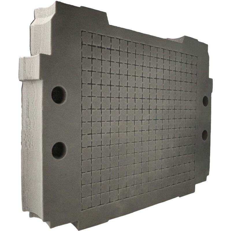 foto del prodotto vhbw inserto compatibile con hikoki hit case i iv cassette degli attrezzi gommapiuma schiuma rigida, personalizzabile, grigio antracite