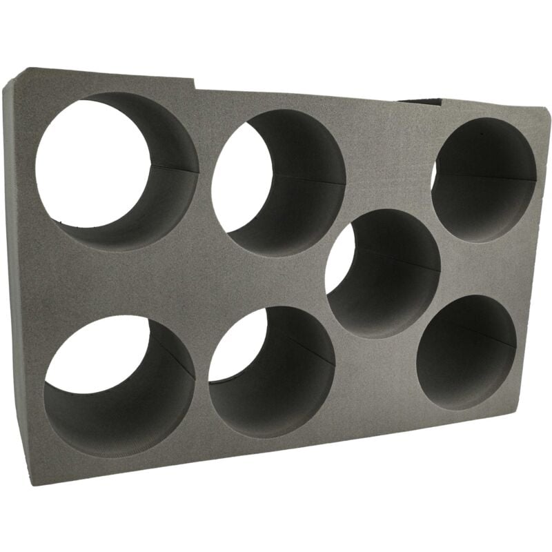 foto del prodotto vhbw inserto per cartucce compatibile con bosch sortimo l boxx 374 cassetta, valigetta degli attrezzi inserto per 7 cartucce di schiuma, nero