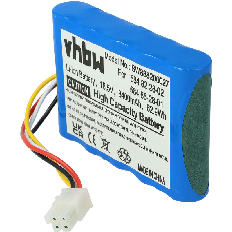 foto del prodotto vhbw li ion batteria 3400mah 18.5v compatibile con tagliaerba, tagliaerba robot husqvarna automower 315 modell 2017, 315 modell 2018