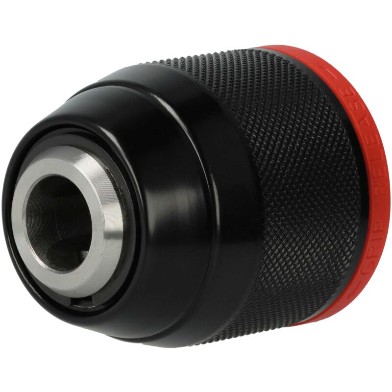 foto del prodotto vhbw mandrino a cambio rapido compatibile con metabo sbe 760, sbe 650 impuls, sbev 1000 avvitatori a batteria, trapani nero rosso