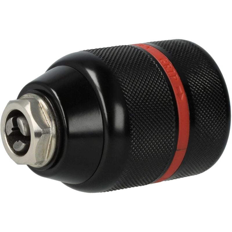 foto del prodotto vhbw mandrino a cambio rapido compatibile con metabo sbev 1300 2, sbev 1100 2 avvitatori a batteria, trapani rosso nero
