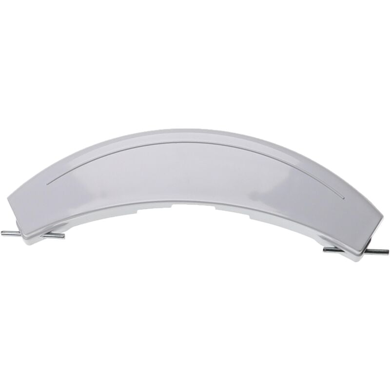 foto del prodotto vhbw maniglia compatibile con siemens e08.26 wm08e260tr, e 10.26 wm10e260tr lavatrice 210 x 62 x 22 mm curvo bianco plastica