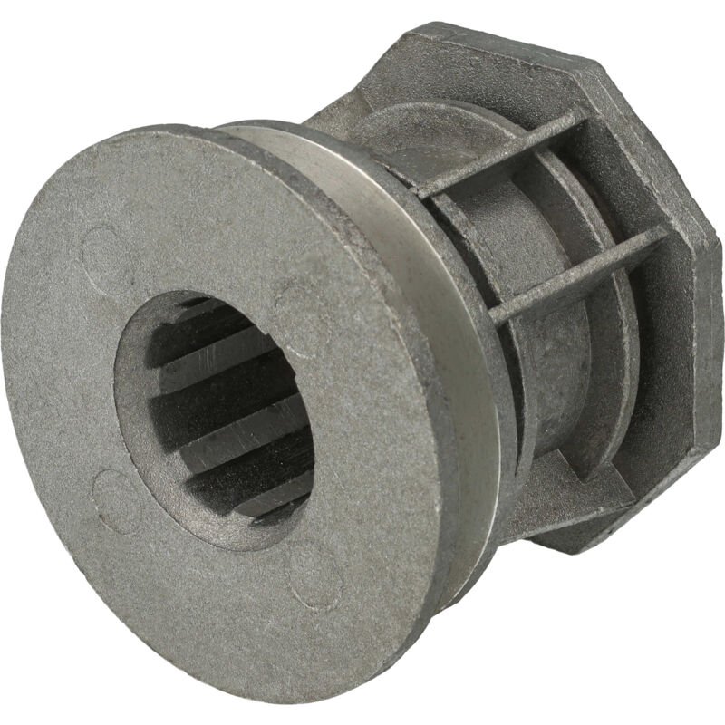 foto del prodotto vhbw mozzo portalame compatibile con mcculloch m 46 135 cd, m 46 135 cdw, m46 135 c, m46 135cmd, m46 140 awrx, m46 140 rx tosaerba argento