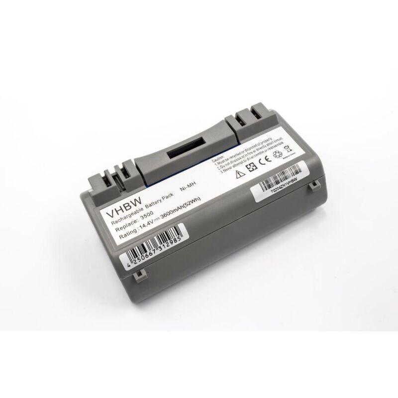 foto del prodotto vhbw nimh batteria 3600mah 14.4v sostituisce upc 853816149049 per robot aspirapolvere home cleaner